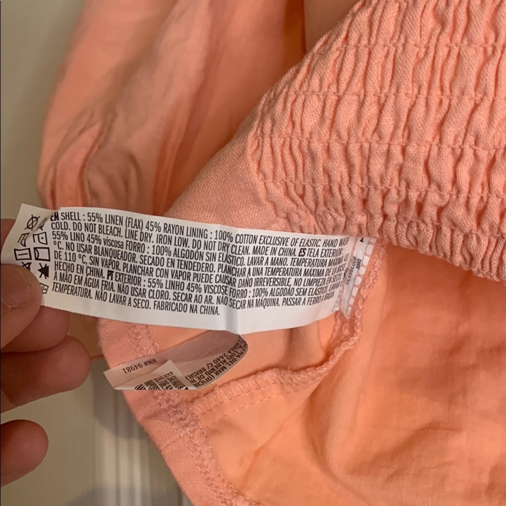 Forever 21 Peach Puff Sleeve Top - Picture 7 of 7